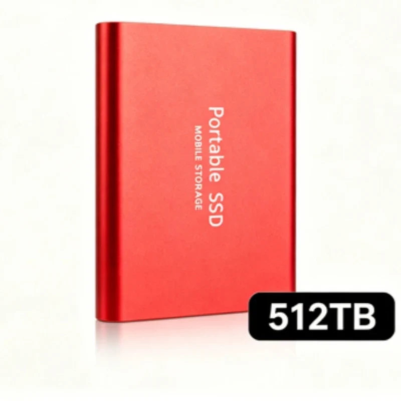 Portable External SSD, 1TB-16TB Large Capacity USB3.1 High Speed Solid State Drive, Lightweight Storage for Laptop, Desktop, Mac