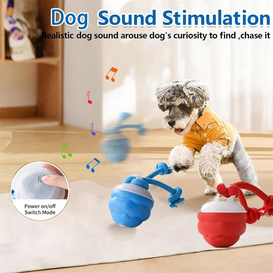 Intelligent Dog Toy Ball Electronic Interactive Cat Toy Usb Automatic Moving Bouncing Ball For Large Medium Dog Holiday Pet Gift