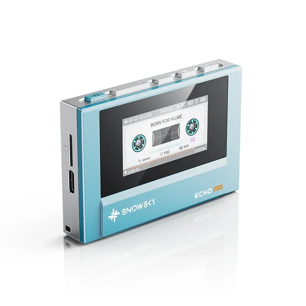 Fiio Snowsky Echo Mini Wireless Bluetooth MP3 Player 8GB Retro Portable Walkman Custom Support DSD Music Gift