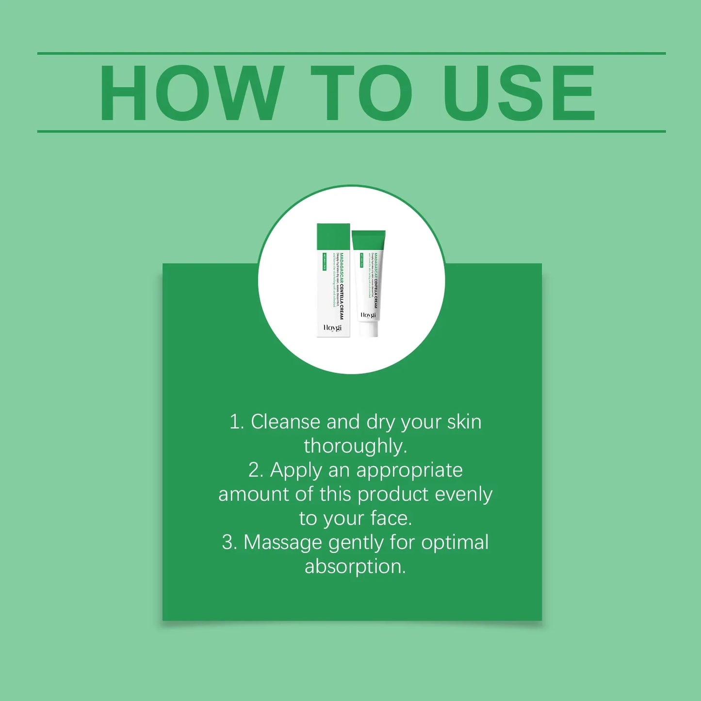 Centella Soothing Cream with Ceramide & B5 Face Repair Moisturizer Redness Relief Soothing Cream for Dry Sensitive Skin