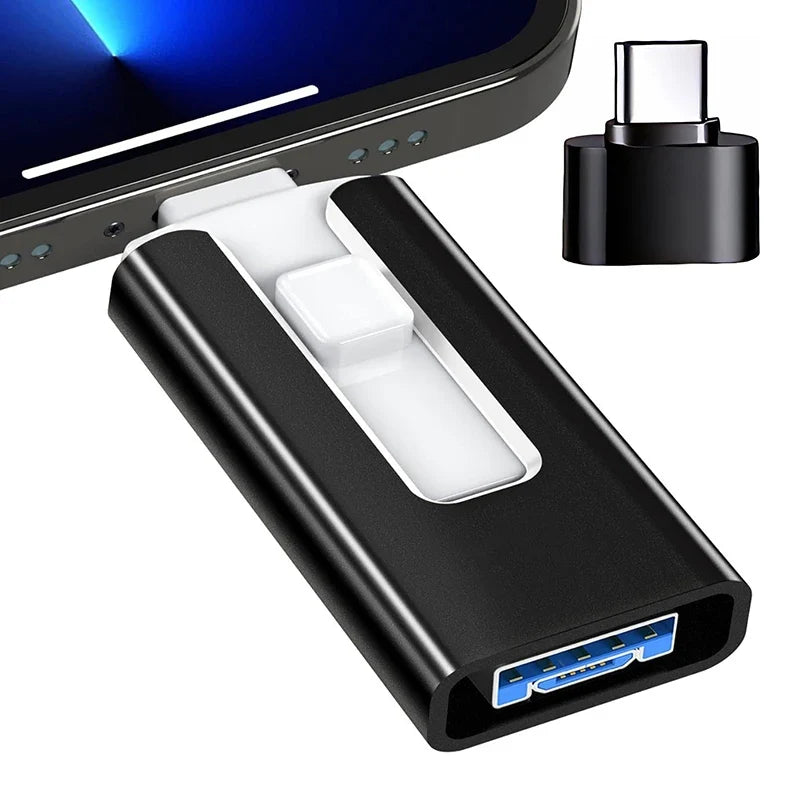 4 In1 OTG Micro USB 3.0  Flash Drive  Dual purpose Android TYPE-C Pen Drive Mobile Micro USB Memory Stick Drive Free For iPhone