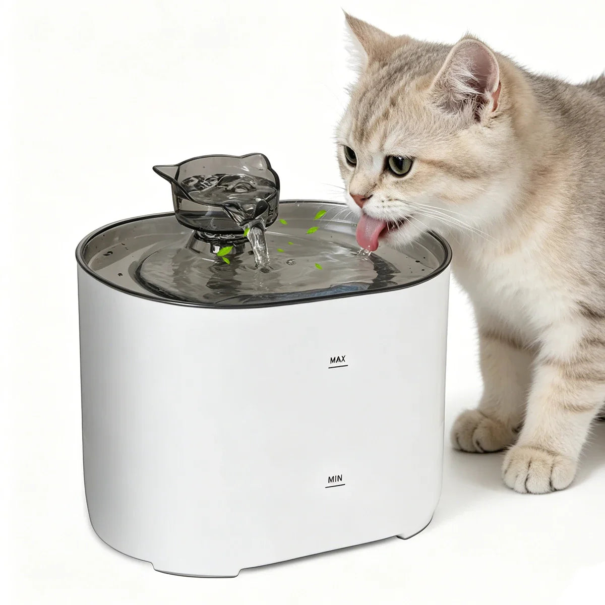Automatic Cat Water Fountain, 2.2L/74oz Pet Water Fountain, Ultra-quiet, Suitable for Indoor Cats and Dogs, Easy to Clean