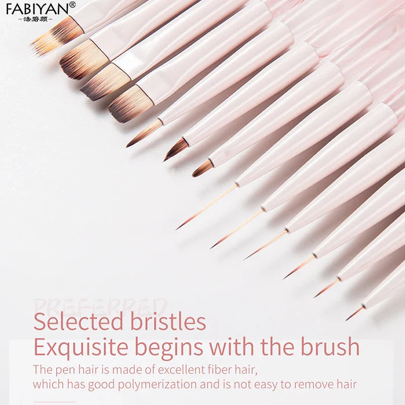 Nail Art Liner Brushes Elongated Lines Striping Drawing Painting Brushes For Manicure Beauty Salon Nails Products Manicure Tools