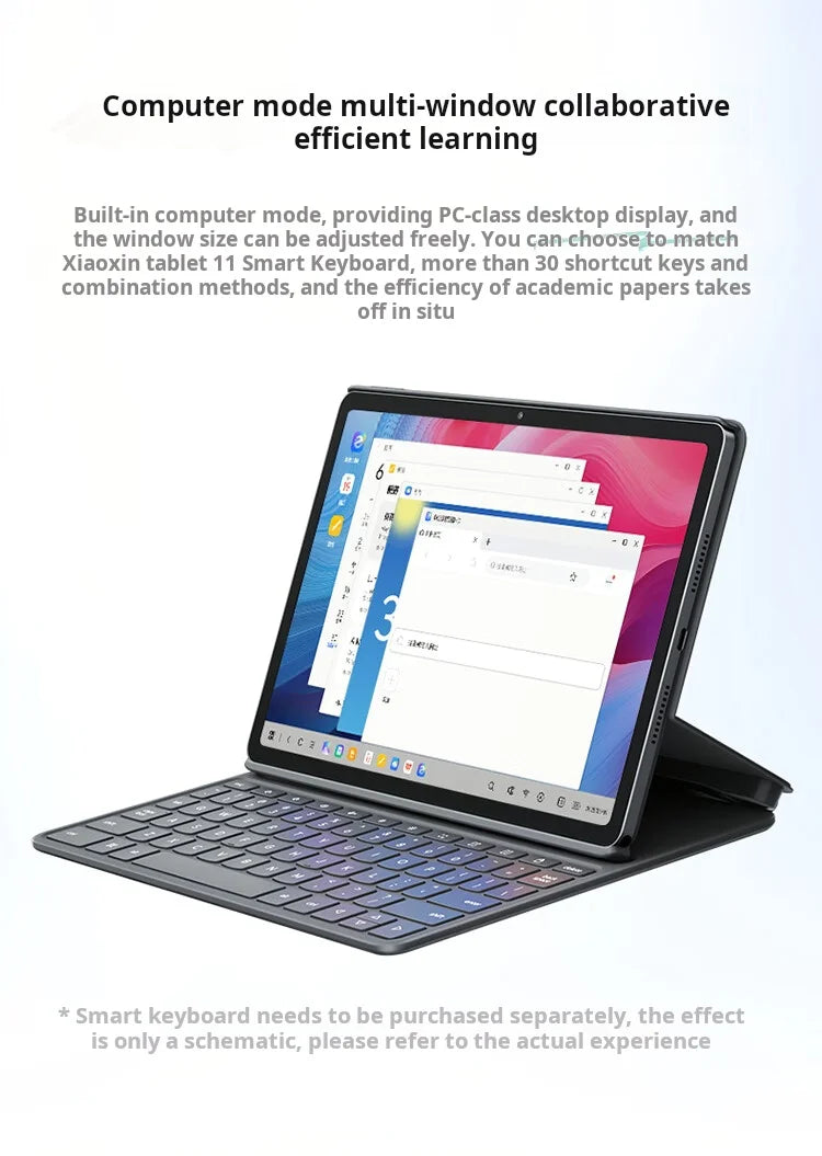 Lenovo Xiaoxin Tablet 11 (2025 Model) 11-inch Tablet PC, Student Tablet, 2-in-1 Pad, Official Genuine Product