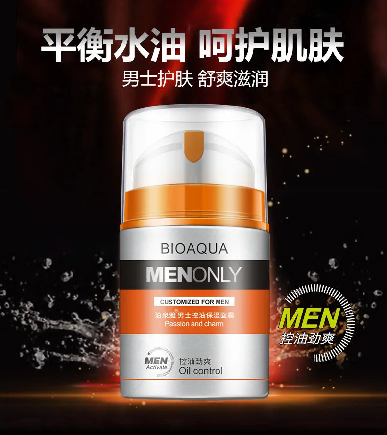 BIOAQUA Men Deep Hydrating Face Cream Moisturizing Oil-control Anti Wrinkle Essence Face Cream Facial Cream Skin Care
