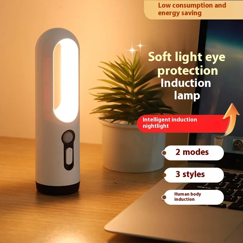 AiQUE LED Motion Sensor Night Light Portable 2 in 1 Flashlight Bedroom Bathroom Reading Camping Lighting Baby Feeding Eye Care