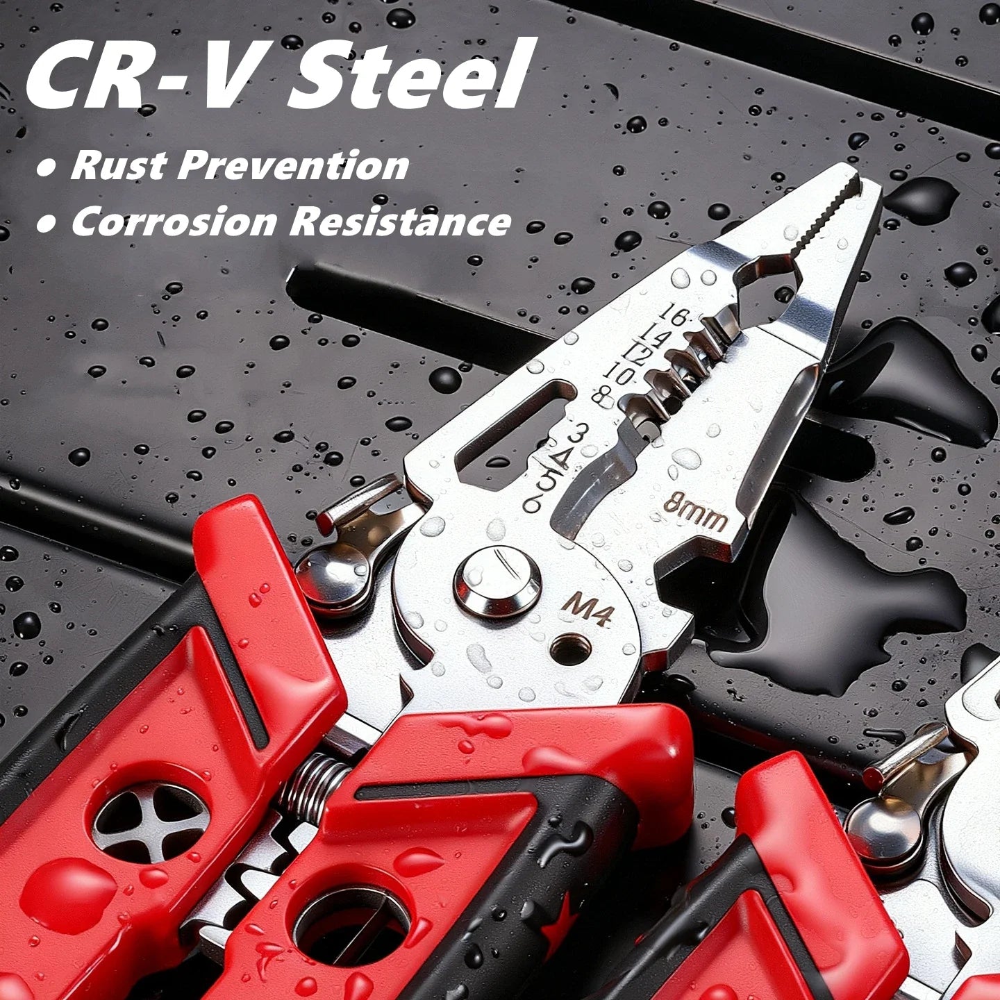 18 in 1 Electrician Pliers Multifunctional Wire Stripper Crimper Pliers Crimping Cutting Professional Electrician Tool