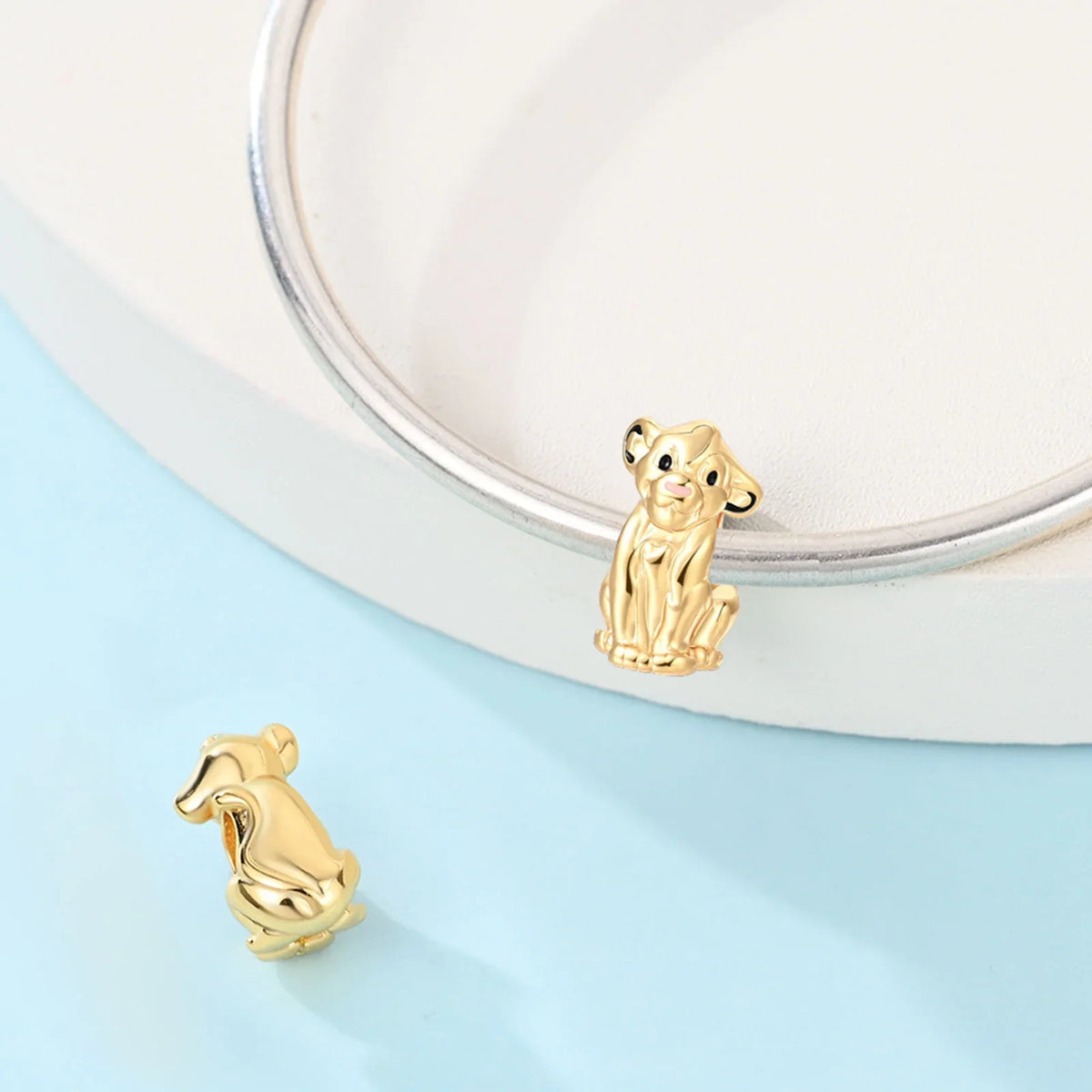 DSN 925 Silver King Of The Grasslands 2026 Charm Beads Pendant Fits Bracelet Necklace DIY Women Festival Party Jewelry Gifts