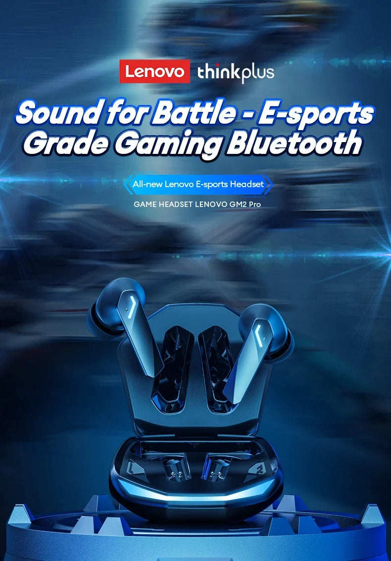 Choice Lenovo GM2 Pro Wireless Bluetooth Headset Gamer Earbuds Wireless Headphones Music Dual Mode Earbuds Music Sport Bluetooth