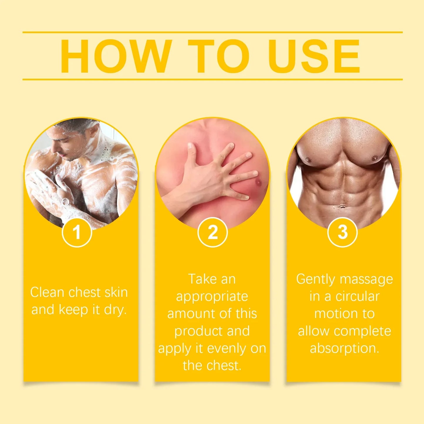 15ml Men's Bee Male Breast Warming Oil Chest Firming Massage Serum Chest Firming Oil Skin Care