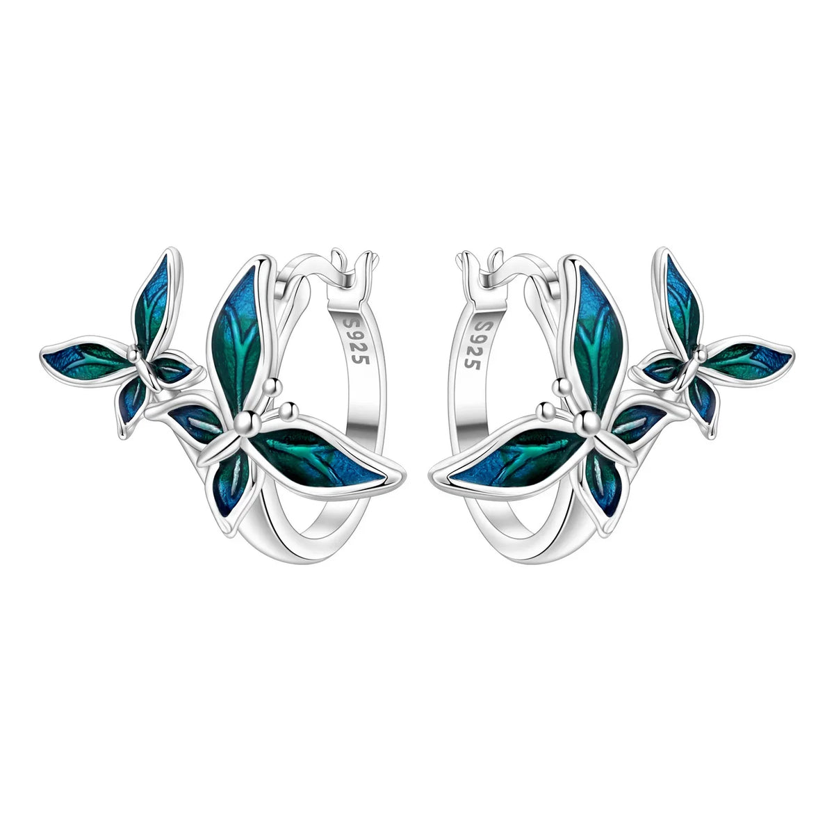 925 Sterling Silver Cute Lazy Cat Animal Pet Earrings Jewelry Hoop Earrings For Women Jewelry Birthday Party Fine Gifts