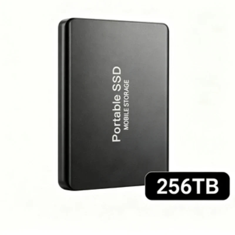 Portable External SSD, 1TB-16TB Large Capacity USB3.1 High Speed Solid State Drive, Lightweight Storage for Laptop, Desktop, Mac