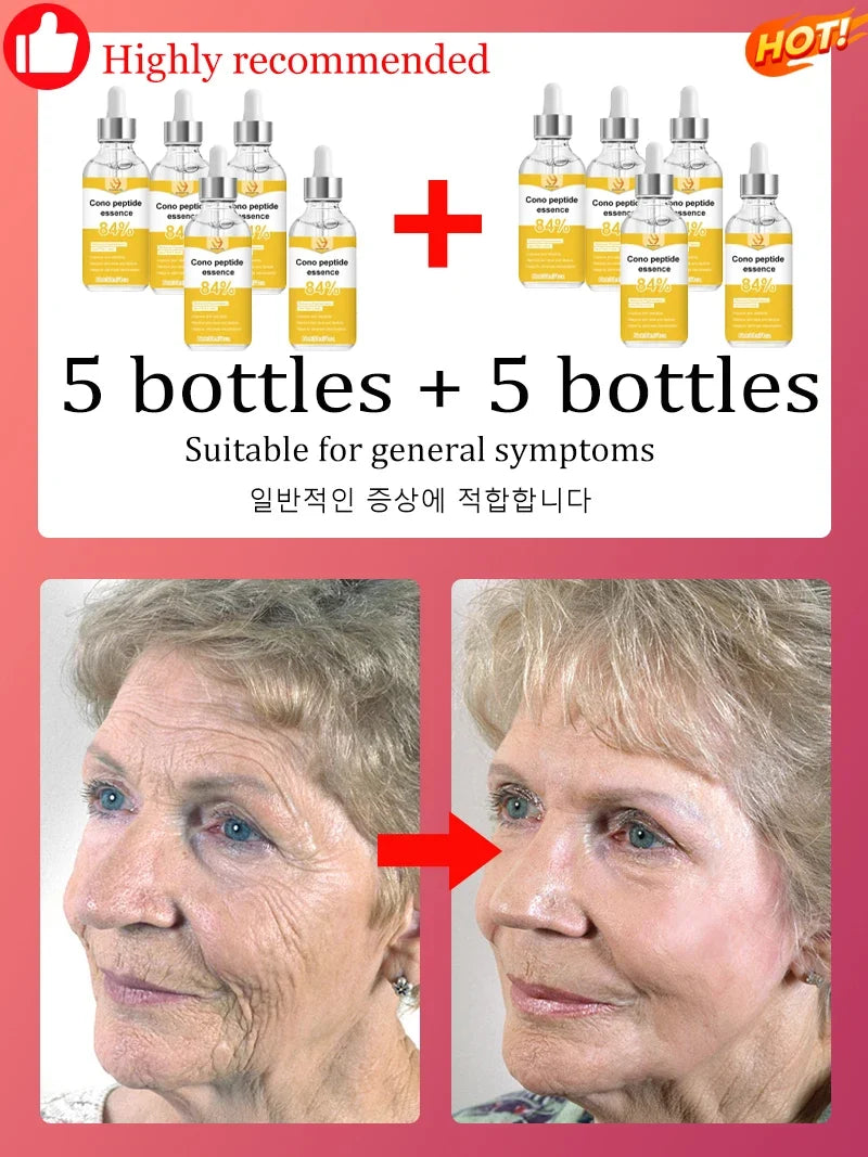 Collagen Peptide Serum for Face Hydrating Skin Renewal Essence Smooth Looking Skin Beauty Treatment.Unisex