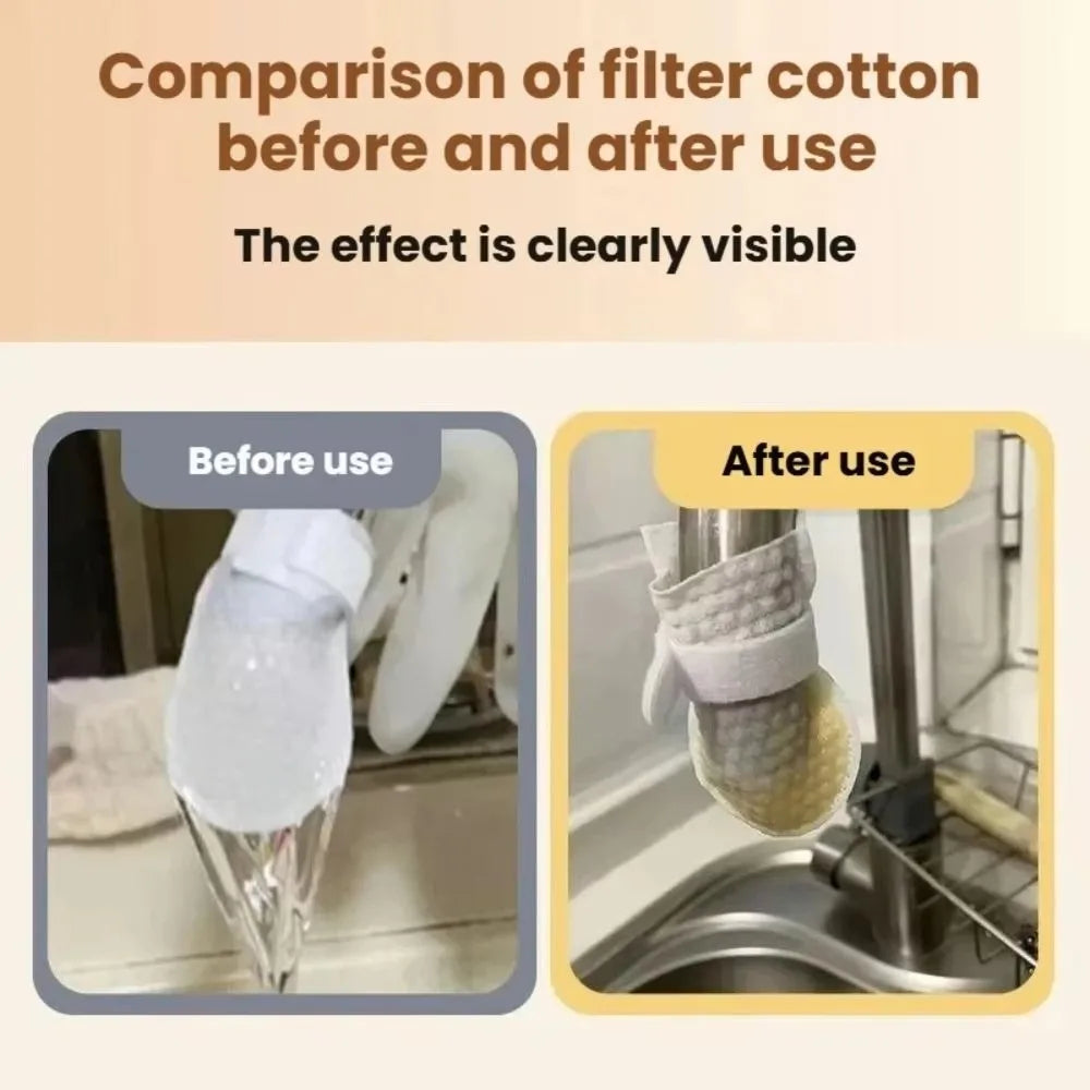 20/50Pcs Anti-splash Faucet Filter Cotton Thickened Filter Disposable Tap Water Filter Bag Removes Impurities
