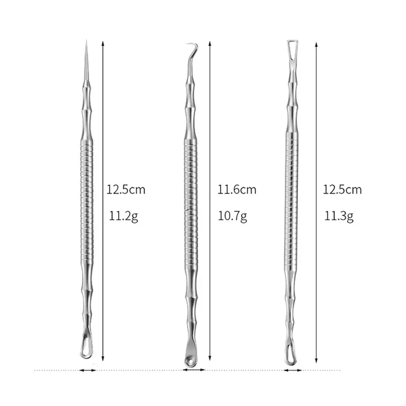 New German Acne Blackhead Removal Needles Pimples Blackhead Clip Tweezers Beauty Artifact Blemish Extractor Remover Needle Tool