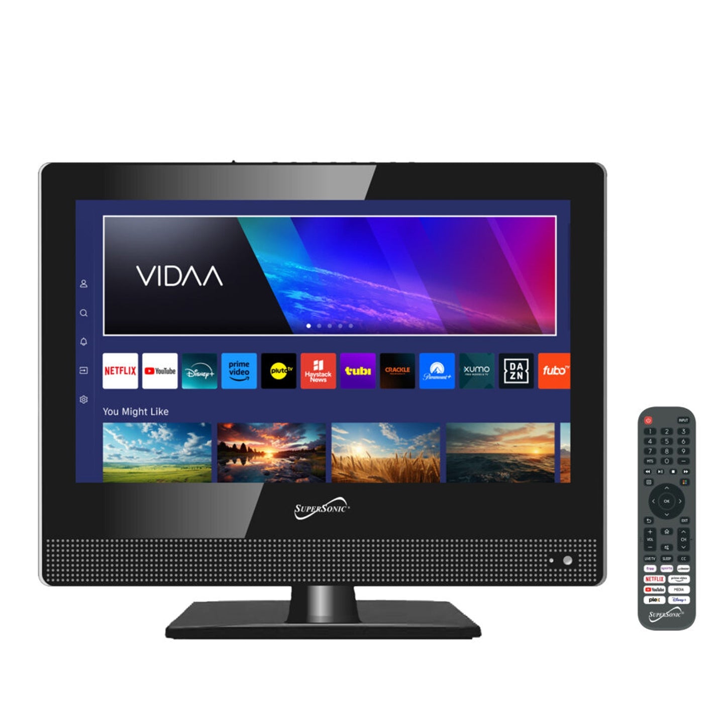 SuperSonic 15 Inch Widescreen LED HDMI Smart TV in Black