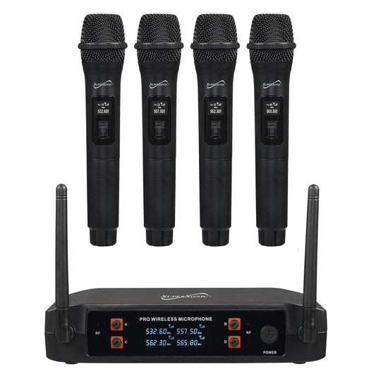 SuperSonic 2.4G 4 Channel Wireless Microphone System