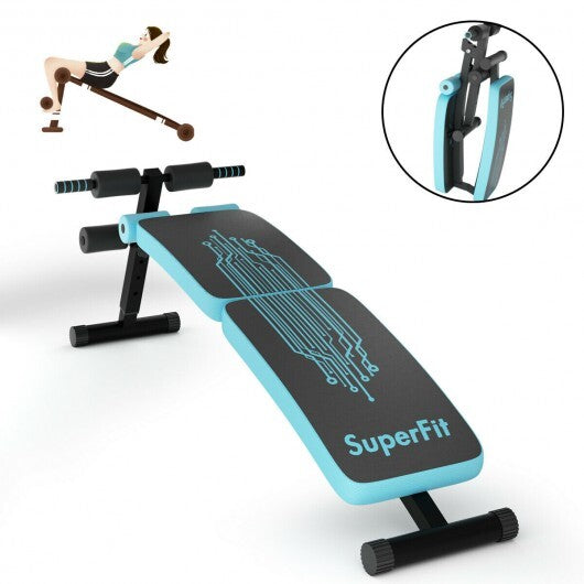 Abdominal Twister Trainer with Adjustable Height Exercise Bench-Red