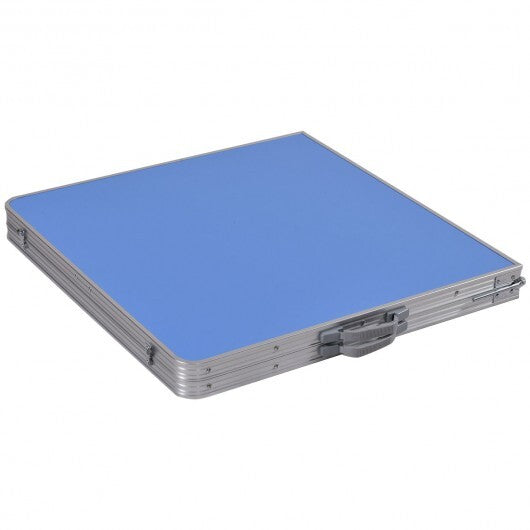 60 Inch Portable Tennis Ping Pong Folding Table with Accessories-Blue