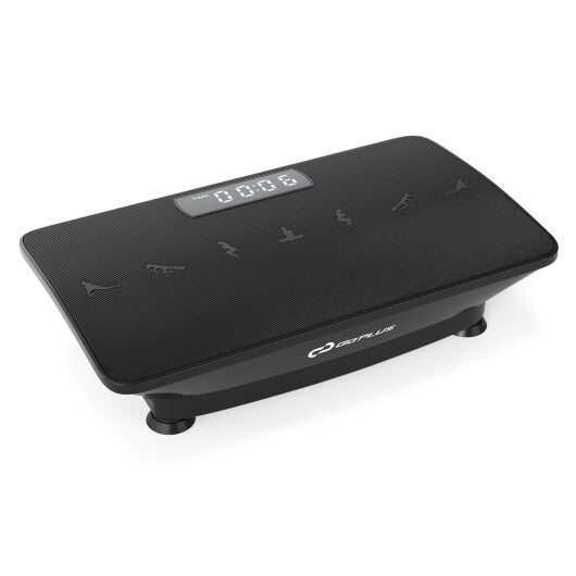 Vibration Plate Exercise Machine with Gravity Sensor for Home-Black