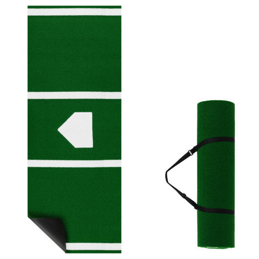 Softball Pitching Mat 10 x 3 Feet Softball Training Aid-Red