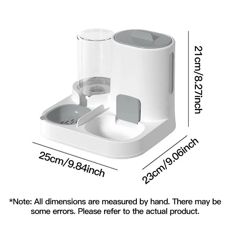 Automatic Gravity Cat Water Dispenser Feeder Spill-Proof Large Capacity One-Piece Design Pet Supplies