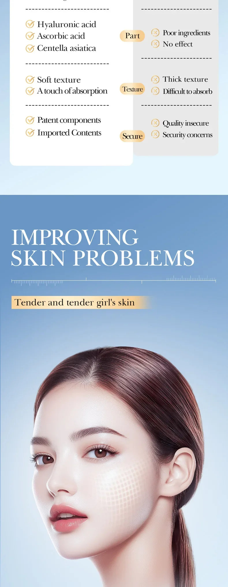 Toner SADOER Glycolic Acid Soothing Moisturizing Serum Improves Dirty and Dry Skin Fine Lines