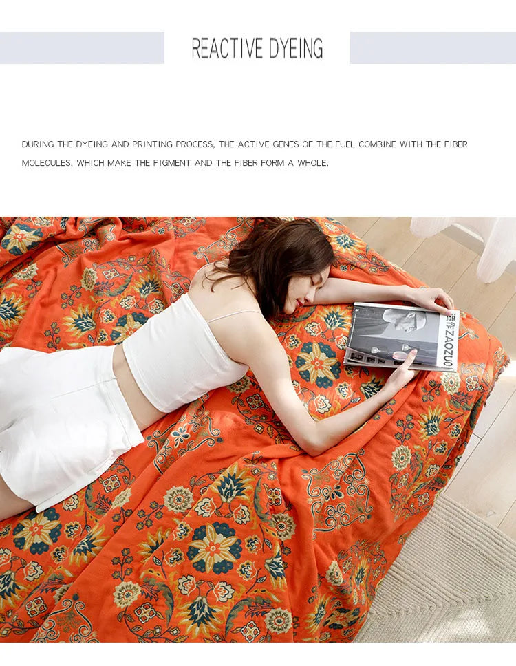 Nordic Throw Blanket For Beds Cotton Double Sided Sofa Cover Sofa Cushion Soft Blanket Leisure Bedspread Four Seasons Thin Quilt