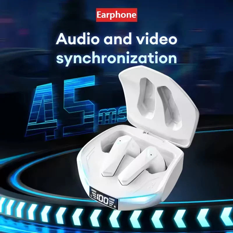 Lenovo XT53 Gaming Headset LED Digital Display Wireless Sport Earbuds HD Call Low Latency Headphones Waterproof GM2 Pro Upgraded
