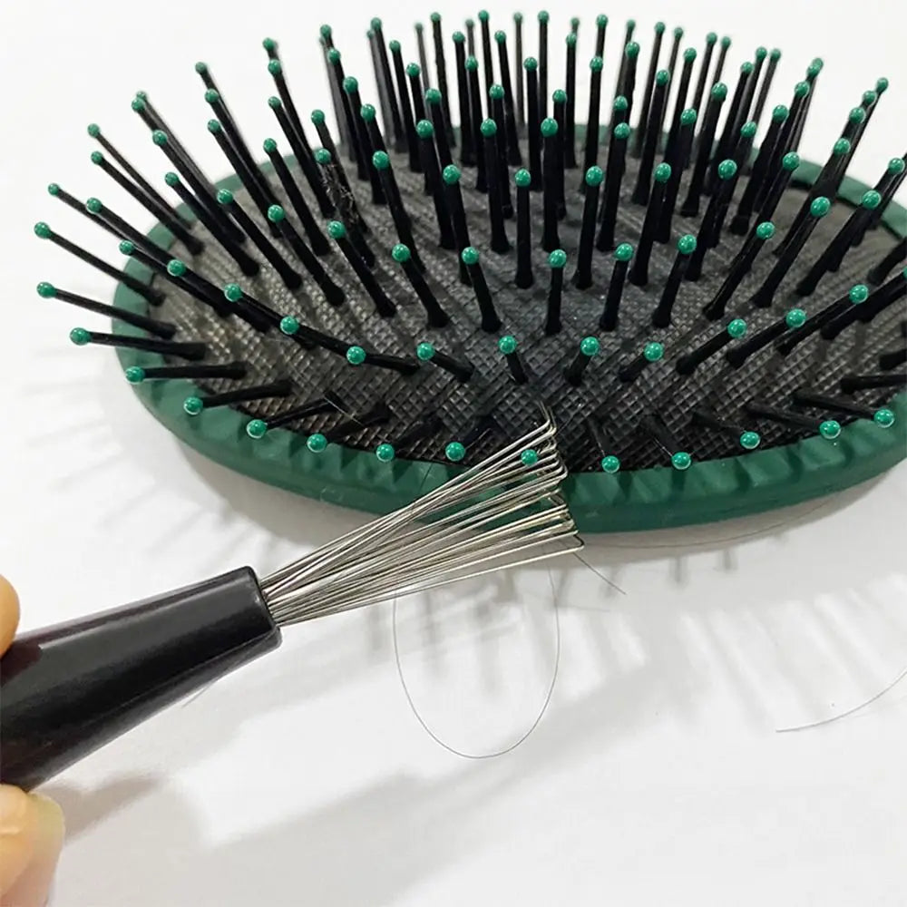 1PC Comb Hair Brush Cleaner Plastic Handle Cleaning Brush Remover Embedded Beauty Tools Cleaning Products Cleaning Supplies