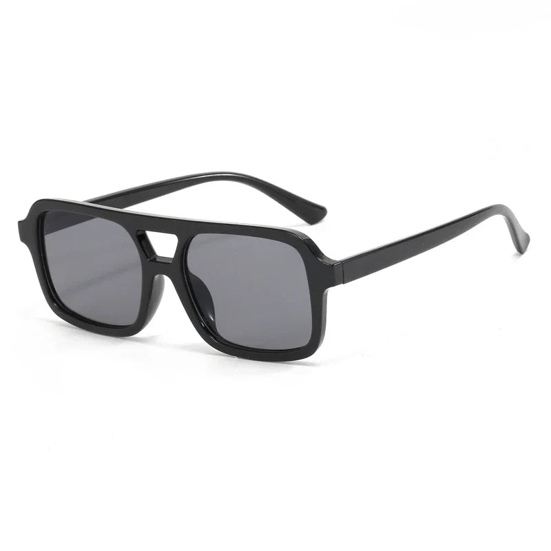 Hiking Camping 2024 New Double Beam Anti Light Glasses Personalized Small Frame Retro Glasses Y2K UV400 Outdoor Glasses Female