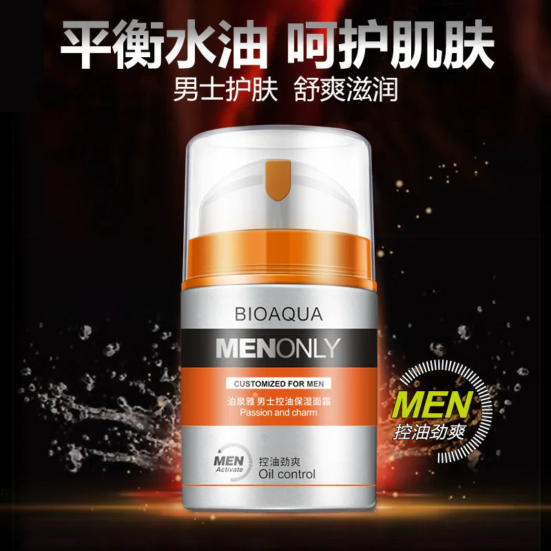BIOAQUA Men Deep Hydrating Face Cream Moisturizing Oil-control Anti Wrinkle Essence Face Cream Facial Cream Skin Care