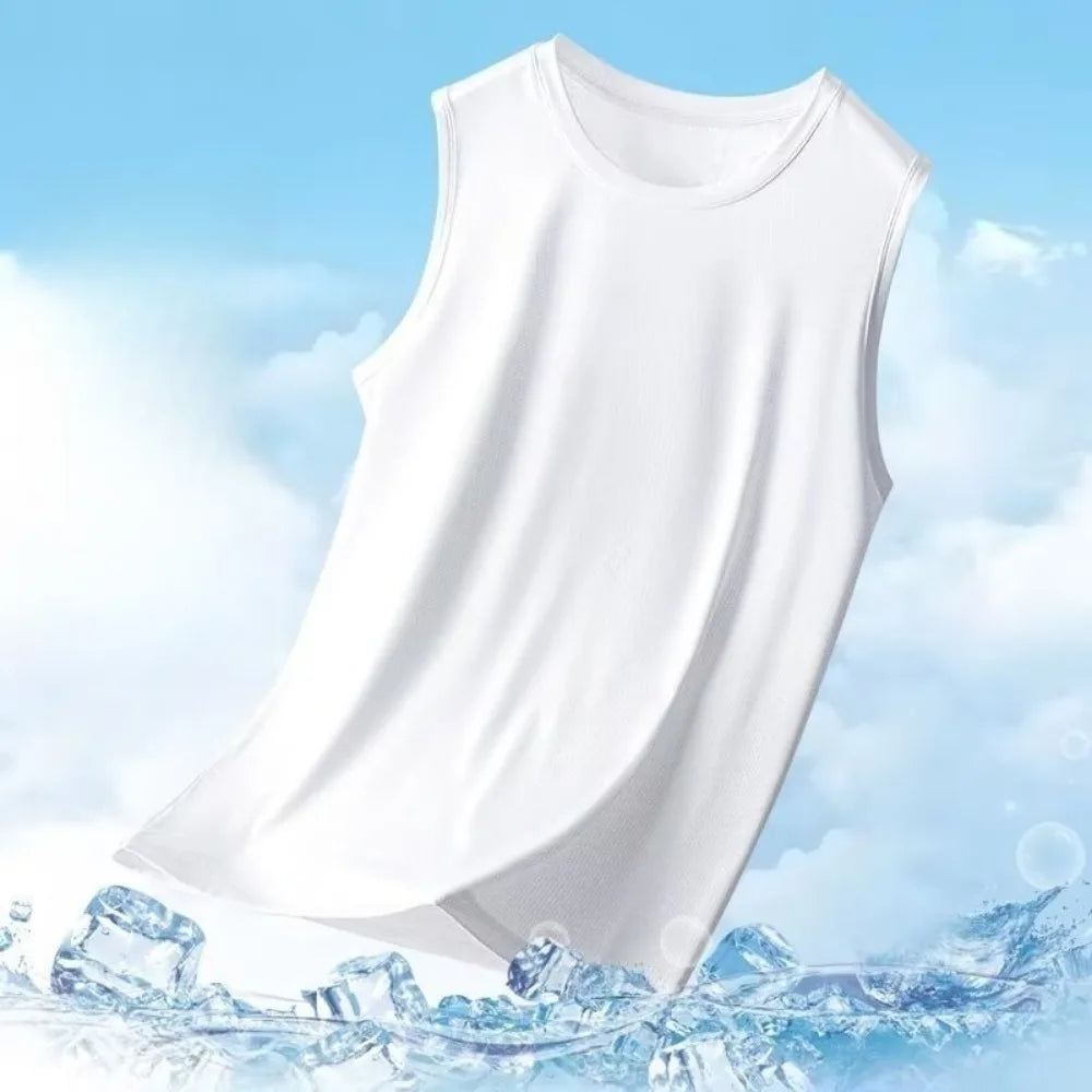 Men's mesh-backed sports vest - Lightweight summer sleeveless T-shirt - Casual and fashionable