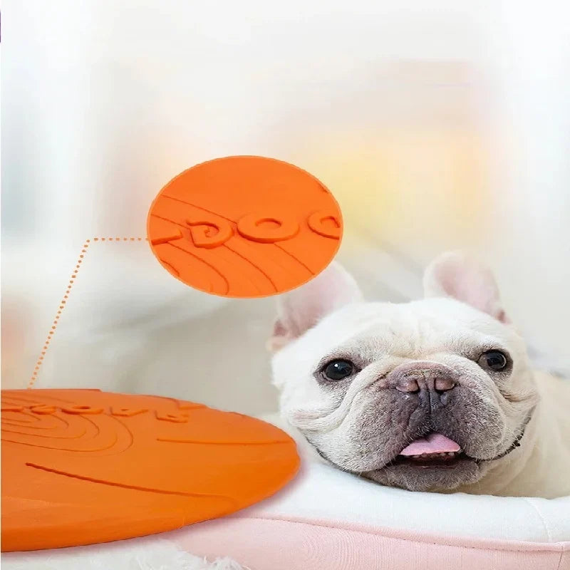Pet Dog Flying Disk Toy Silicone Material Environmentally Friendly Anti-Chew Dog Puppy Interactive Training Pet Supplies E2