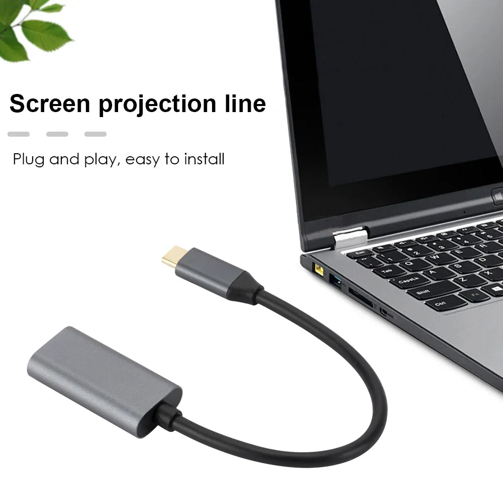 TYPE C To HDMI Adapter 4K USB C USB3.1 Male To HDMI-compatible Female Converter Cable for Laptop IPad Tablet TV MacBook Galaxy