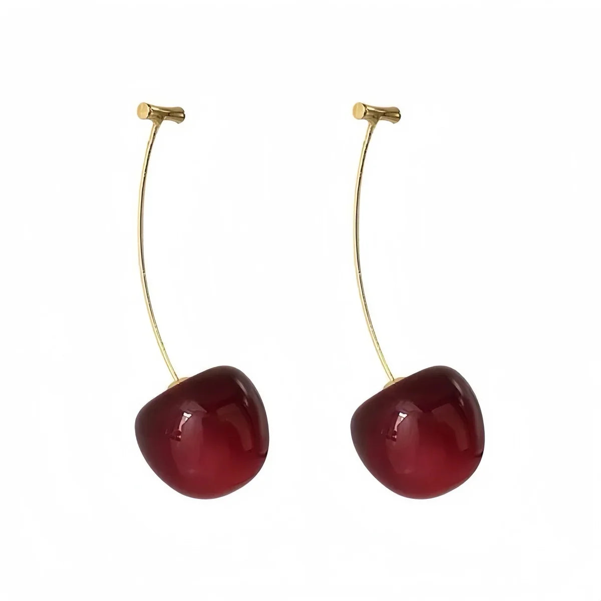 Cherry Earrings for Women Fun Fruit Drop Dangle Earrings Cute 3D Red Jewelry Unique Fruit Charm Jewelry Gifts