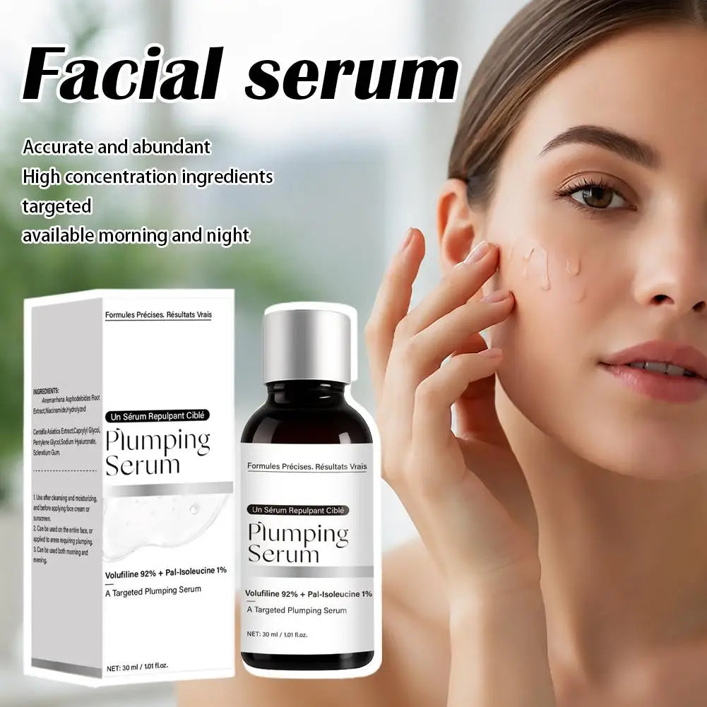 Volufiline 92% + Pal-Isoleucine 1% Plumping Serum with Niacinamide Plumping Anhydrous Skin Radiance Boosting Facial Serum 30ml