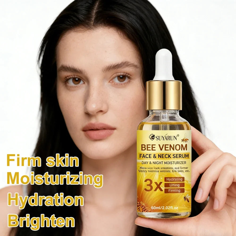 SUYARUN Bee Venom Collagen Anti-Aging Face Serum | Firming Lifting Moisturizer | Wrinkle Reduction | 24H Hydration.