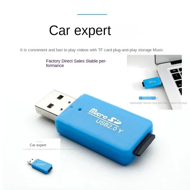 NNBILI USB micro-SD/TF Card Reader USB 2.0 Mini Mobile Phone Memory Card Reader High Speed USB Adapter For Laptop Computer
