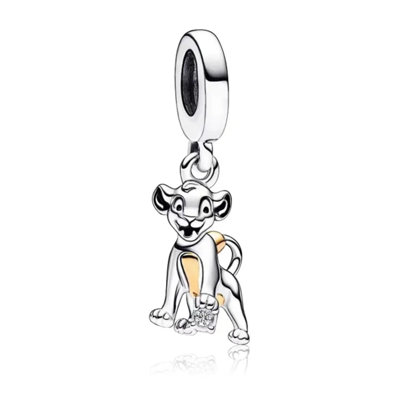 DSN 925 Silver King Of The Grasslands 2026 Charm Beads Pendant Fits Bracelet Necklace DIY Women Festival Party Jewelry Gifts