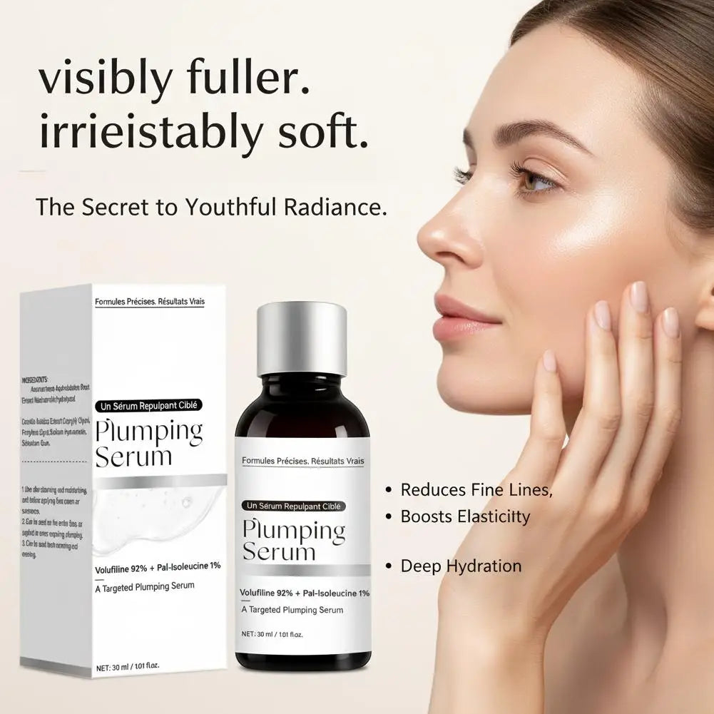 Volufiline 92% + Pal-Isoleucine 1% Plumping Serum with Niacinamide Plumping Anhydrous Skin Radiance Boosting Facial Serum 30ml