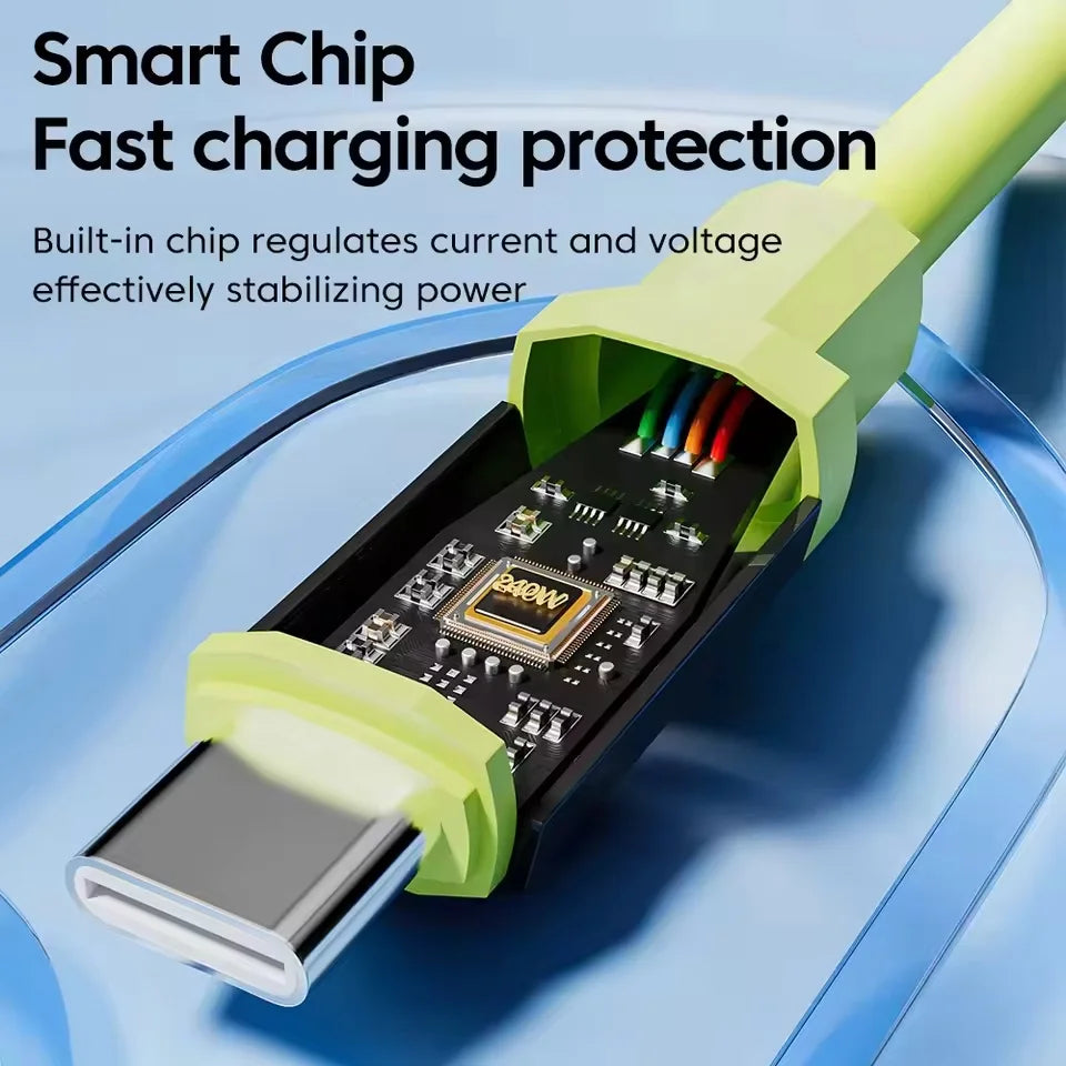 3/1PCS USB C Cable to USB C 240W Fast Charging Charger Cable Supports Fast Charging For iPhone 16 15 Samsung Xiaomi Huawei