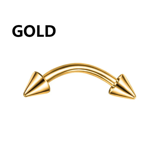 1PC metal Horseshoe Fake Nose Ring C Clip Septum Lip stainless steel Real Piercing Nose Rings Hoop For Women Men Jewelry