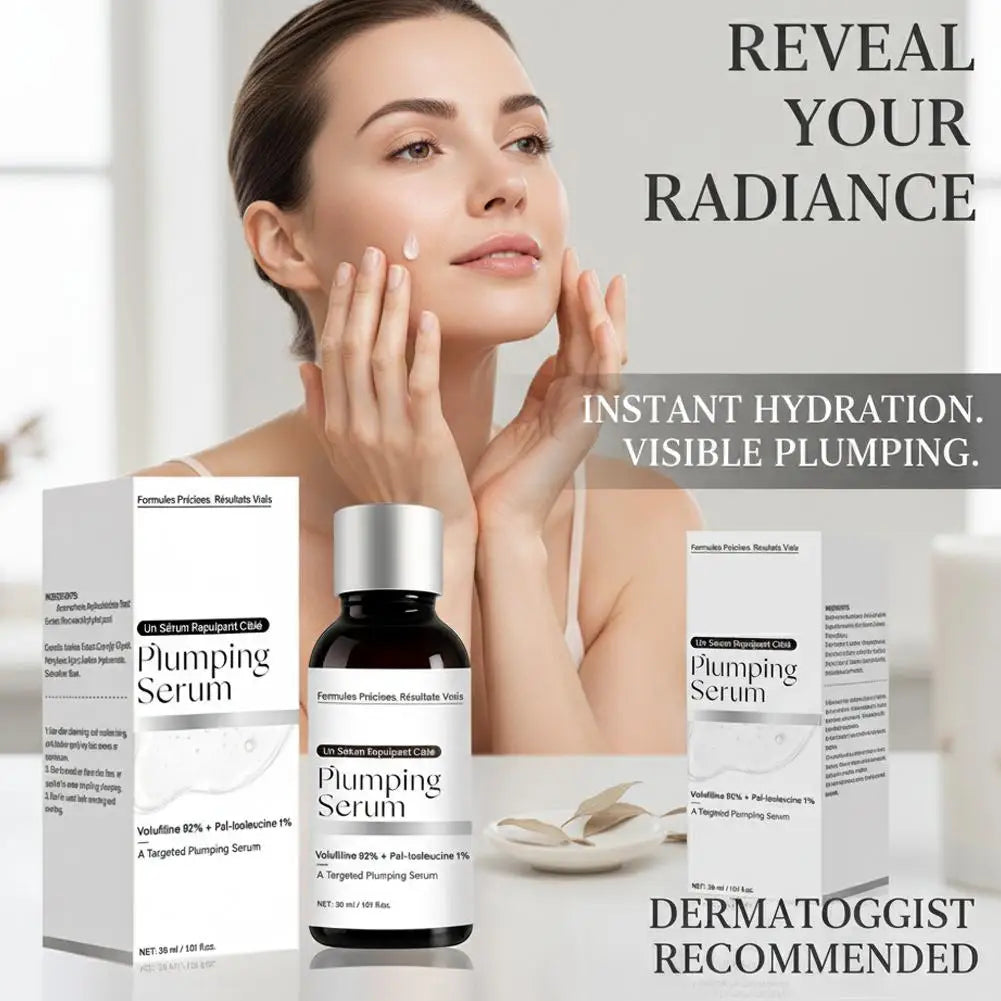 Volufiline 92% + Pal-Isoleucine 1% Plumping Serum with Niacinamide Plumping Anhydrous Skin Radiance Boosting Facial Serum 30ml