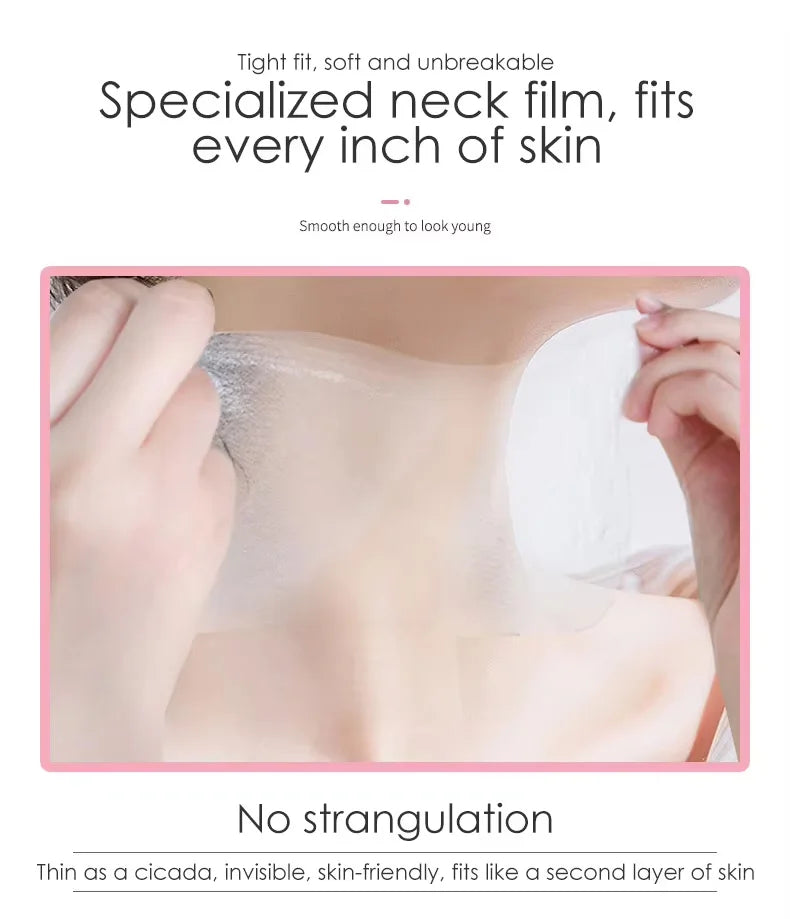 10pcs Goat Milk Neck Mask Collagen Firming Hydrating Crystal Neck Masks Skincare Nourishing Brightening Beauty Necks Skin Care