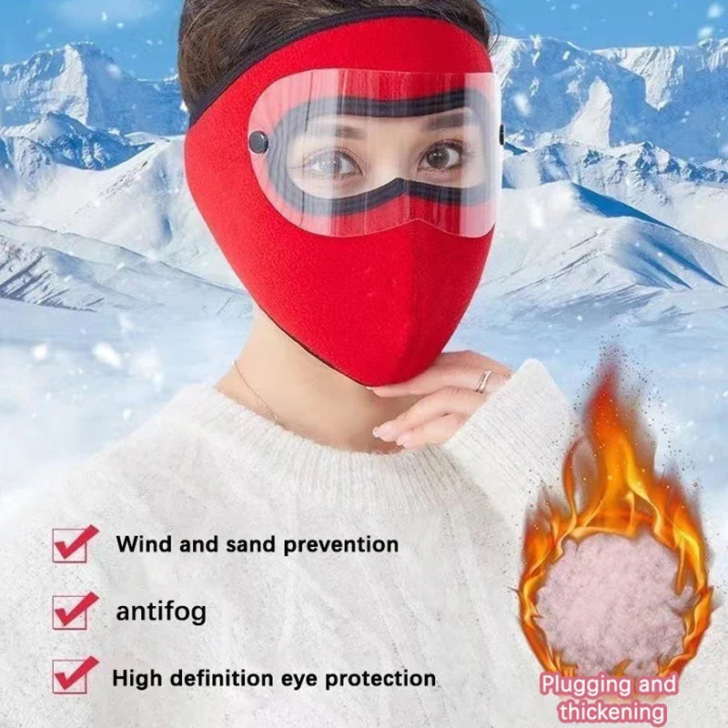 Winter Cycling Face Mask Windproof Men Women For Skiing Snowboarding Motorcycle Outdoor Sports Balaclava Cap Warmer Breathable