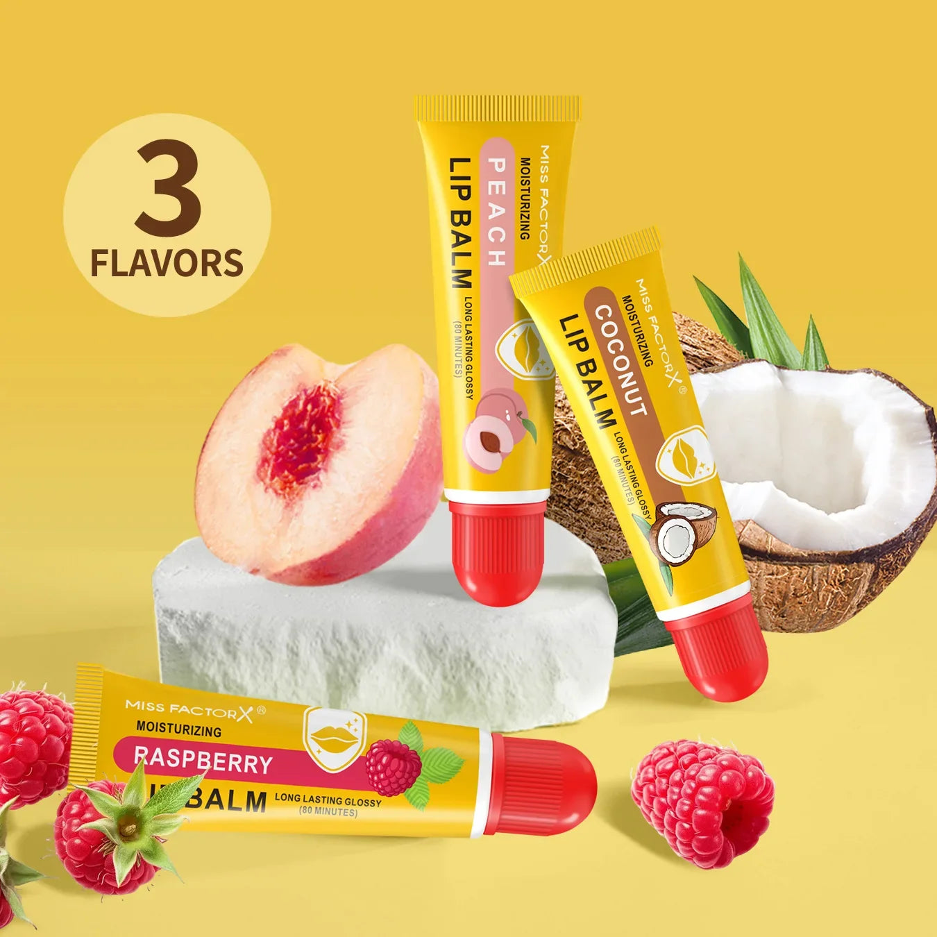 3-Piece Cardboard Lipstick Set -10ml * 3PCS Portable Belt Deep Moisturizing and Gloss Autumn and Winter Care Lipstick