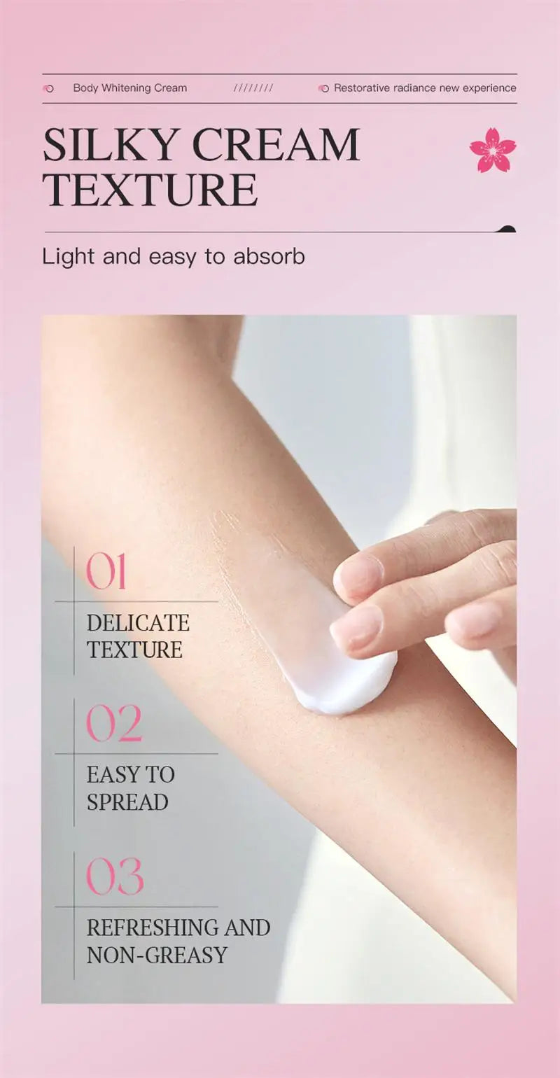 Glutathione Niacinamide Body Lotion Skin Brightening Hydrate Revitalize Even Skin Tone Whitening Face Bleaching Lightening Care