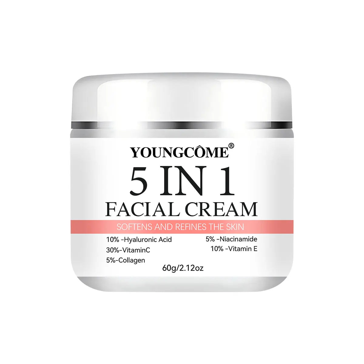 5 In 1 Fade fine lines Firming Face Serum Moisturizing brightning Vitamin C Hyaluronic Acid Facial Serum Shrink Pores Skin Care