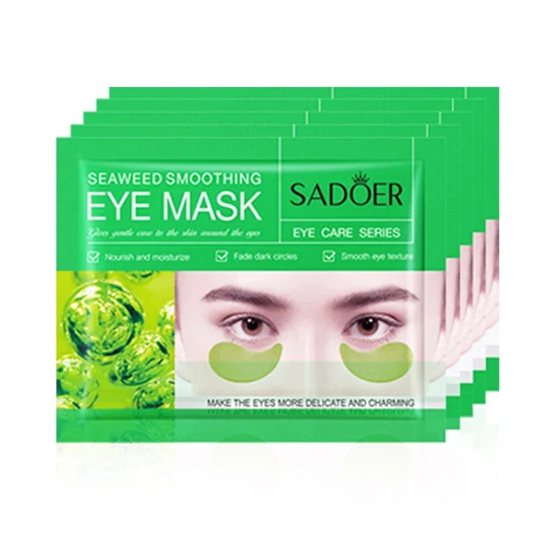 5/10/20 Pairs SADOER Crystal Collagen Eye Mask Anti Dark Circles Removal Eyes Bags Moisturizing Eye Patches for Eyes Skin Care